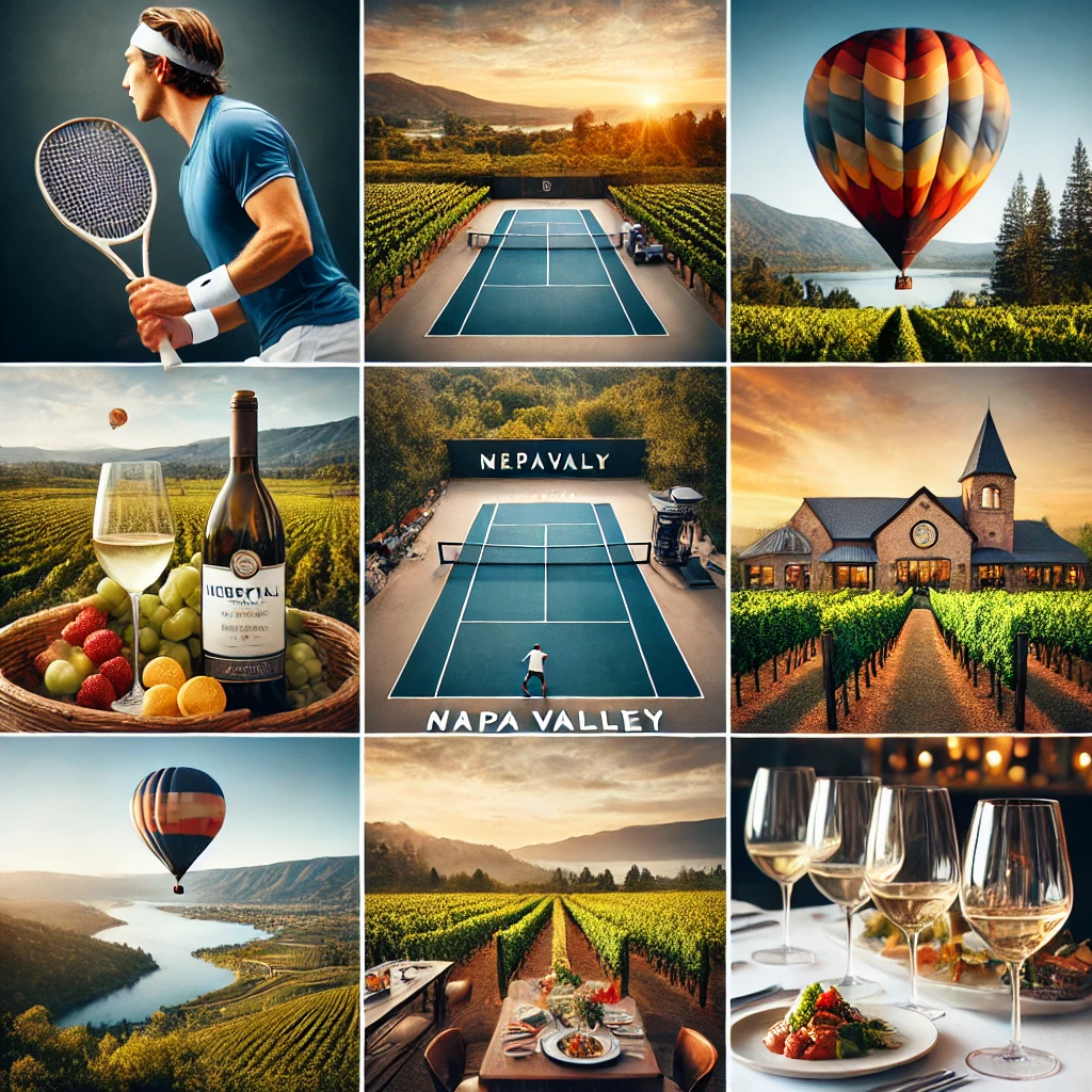 Tennis Getaway in Napa Valley – A Perfect Blend of Tennis and Wine